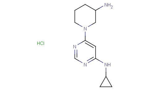 6-(3-Aminopiperidin-1-yl)-N-cyclopropylpyrimidin-4-amine hydrochloride